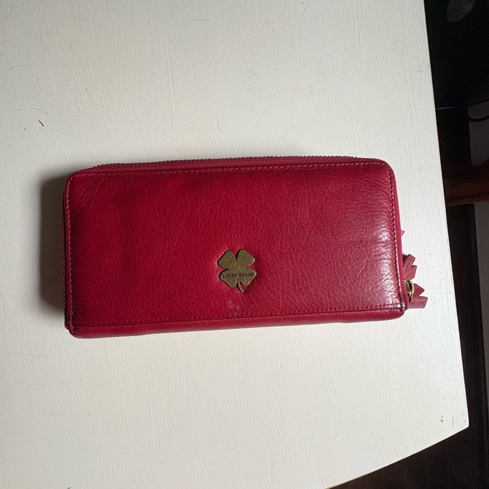 Red Leather Wallet